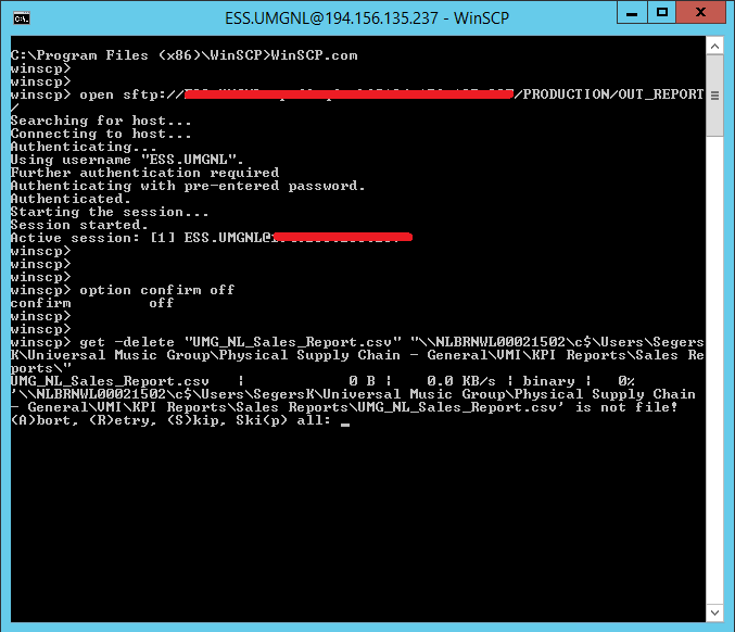 Remote folder 'is not file!' bug Support Forum WinSCP